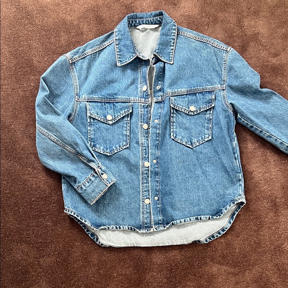 Zara Blue Denim over Shirt